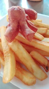 Salchipulpos con Papas