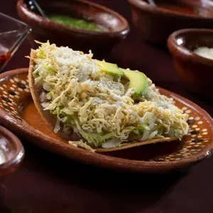 Tostada de Pollo Desmenuzado