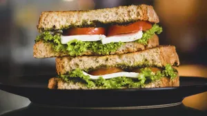 Sándwich de queso panela