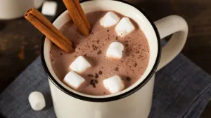 Chocolate caliente con malvaviscos