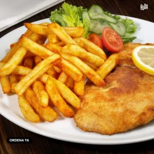 Milanesa con papas