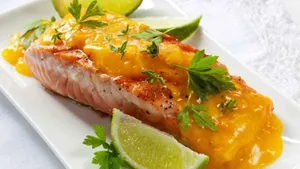 Salmón en Salsa de Mango