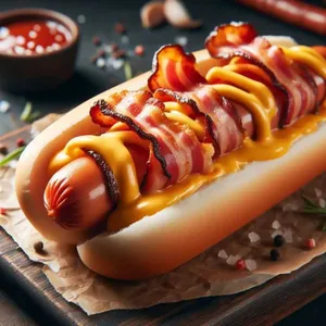 Hot Dog con Tocino