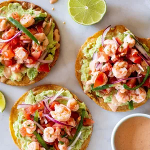 Tostadas de Camarón 3 piezas
