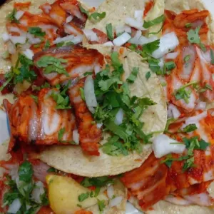 Orden de tacos al pastor (5pzas)