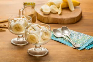 Plátanos con crema