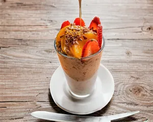 Escamocha con Jugo de Naranja