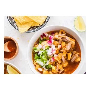 Pozole Rojo Grande (Puerco ó Combinado)