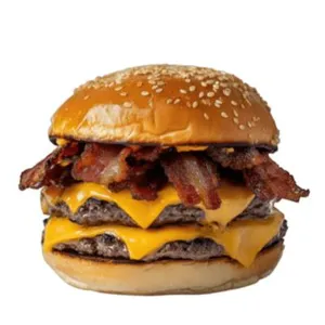 Hamburguesa Doble Carne Con Tocino