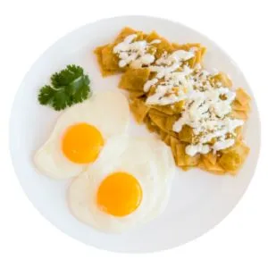 Chilaquiles con 2 Piezas de Huevo